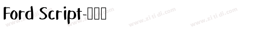 Ford Script字体转换
